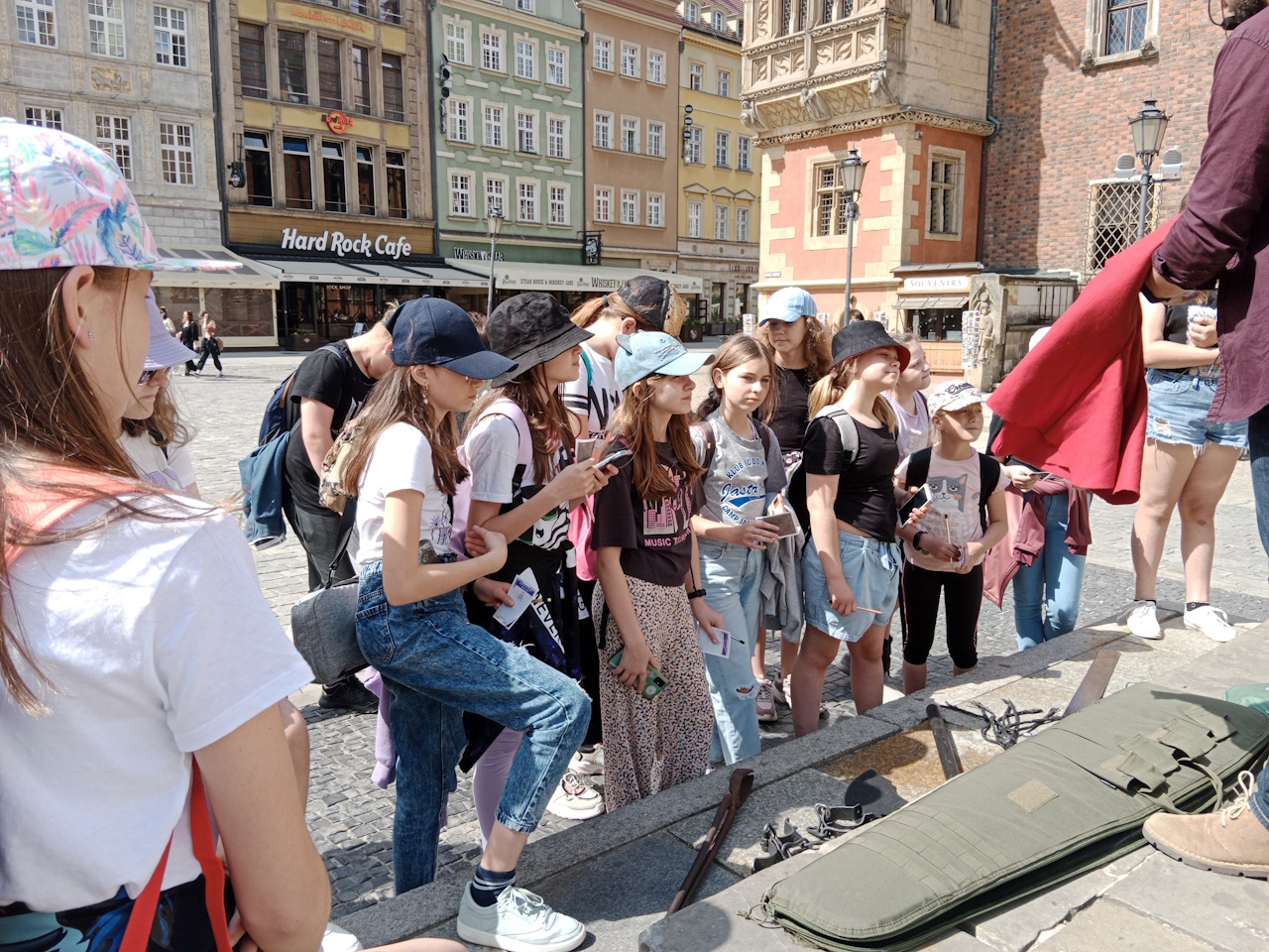 Uczniowie klasy IV a i V we Wrocławiu